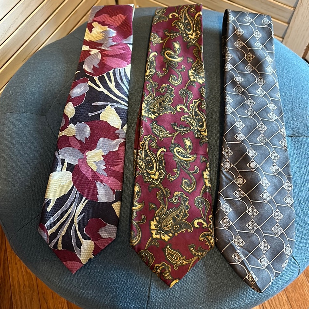Strathmore, Stafford, Ted Lapidus  3 Fashion Ties